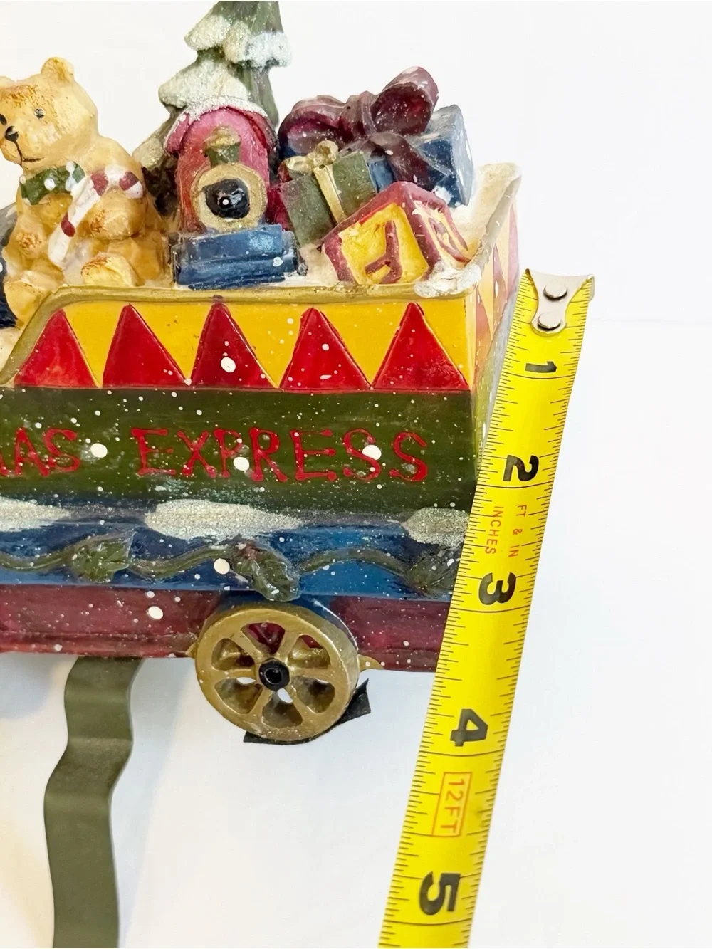 Christmas Express Toy Train Car Stocking Holder Metal Target Vintage 2005
